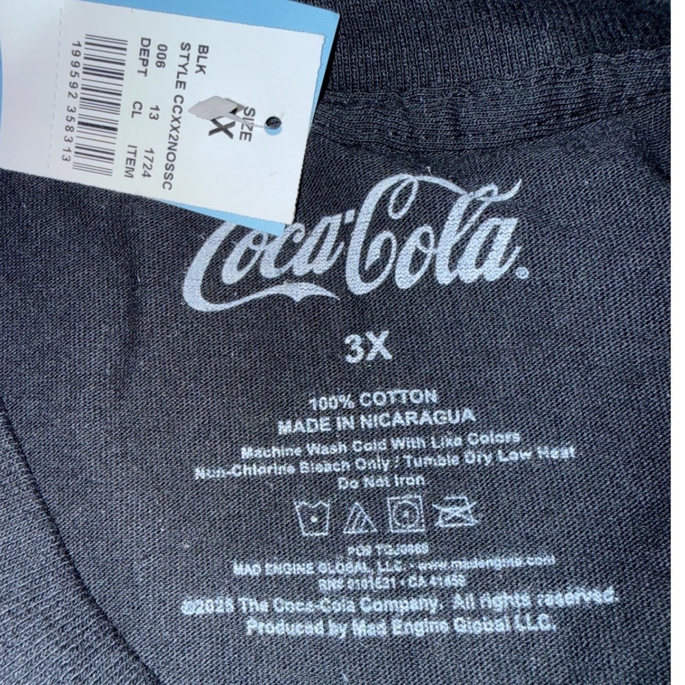 Coca-Cola Diet Coke Ghost Halloween Graphic T-Shirt Mens 3X Black Mad Engine - Picture 3 of 7